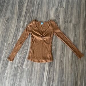 Old Navy brown long sleeve top